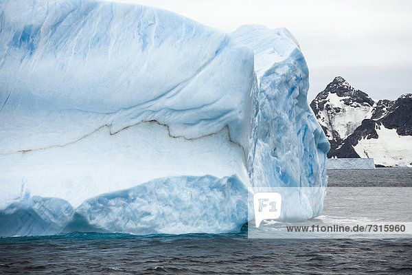 Blauer Eisberg vor Laurie Island  Washington Strait  South Orkneys  Südpolarmeer  Antarktis