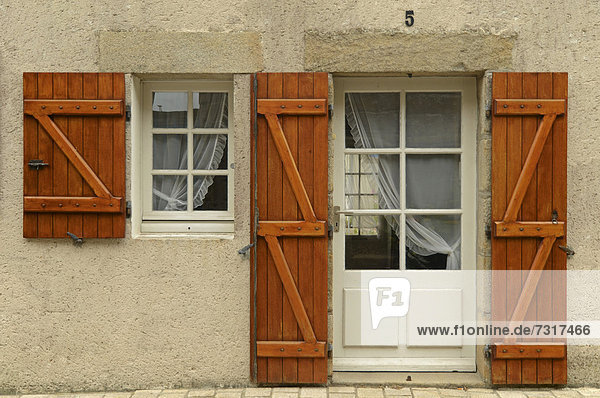 Frankreich Europa Wohnhaus frontal