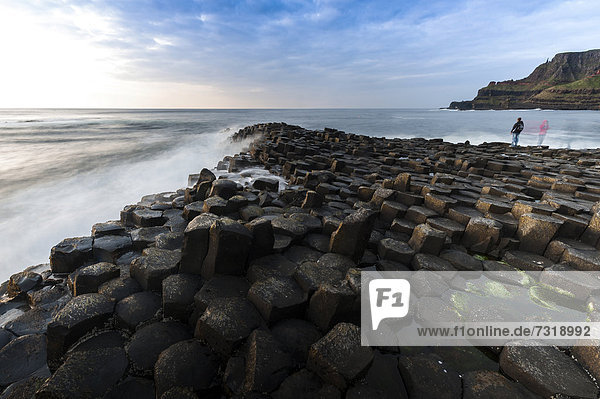 Basalt columns at the Giant's Causeway  Causeway Coast  County Antrim  Northern Ireland  United Kingdom  Europe