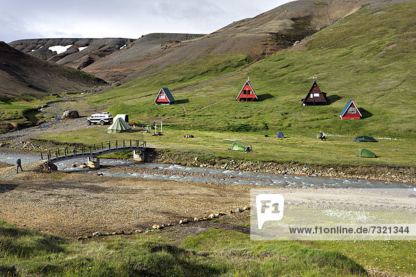 Kjölur Campingplatz Hochland Island Europa