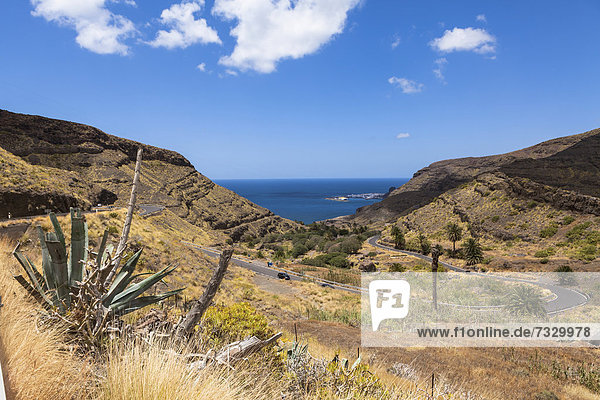 Das Hochland bei El Risco  Region Agaete  Gran Canaria  Kanarische Inseln  Spanien  Europa  ÖffentlicherGrund