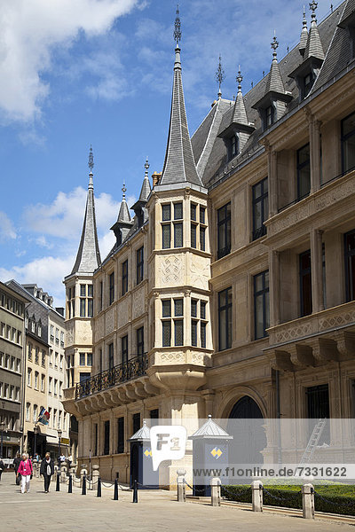 Großherzogliches Palais Grand-Ducal im Zentrum  Stadt Luxemburg  Luxemburg  Europa  ÖffentlicherGrund