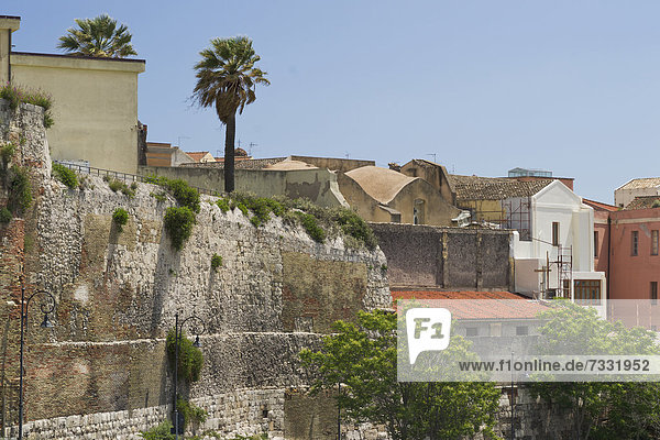 Stadtmauer  Europa  Cagliari  Castello  Italien  Viertel Menge  Sardinien