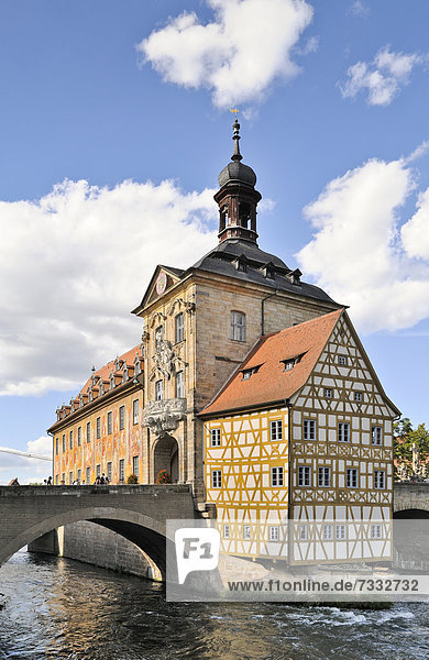 Europa Bamberg Bayern Deutschland Altes Rathaus