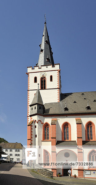 Evangelische Stiftskirche  St. Goar  Sankt Goar  Unesco Weltkulturerbe Oberes Mittelrheintal  Rheinland-Pfalz  Deutschland  Europa