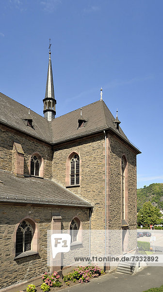 Katholische Kirche  St. Goar  Sankt Goar  Unesco Weltkulturerbe Oberes Mittelrheintal  Rheinland-Pfalz  Deutschland  Europa