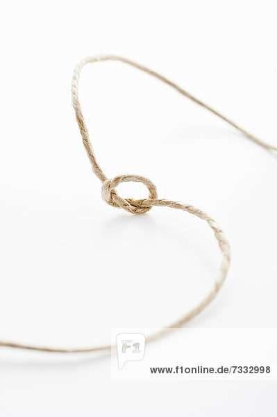 String with a tied knot