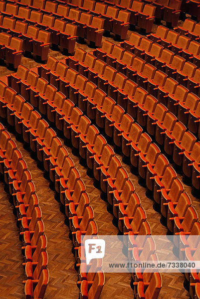 Ansicht der Sitze in einem Theater