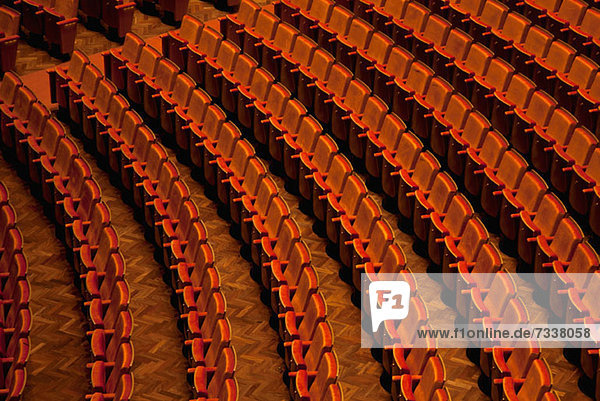 Ansicht der Sitze in einem Theater