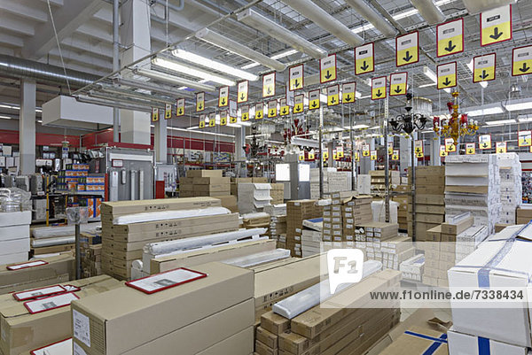 Packaged warehouse store goods