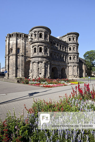 The Roman Porta Nigra city gate  Trier  Rhineland-Palatinate  Germany  Europe  PublicGround