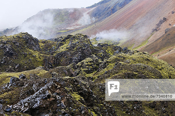 Volcanic landscape  Landmannalaugar  Iceland  Europe