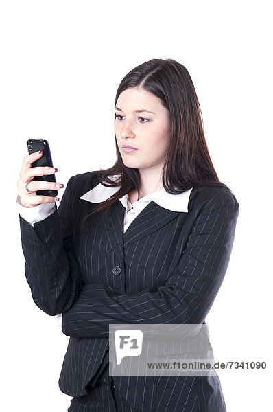 Geschäftsfrau mit Smartphone