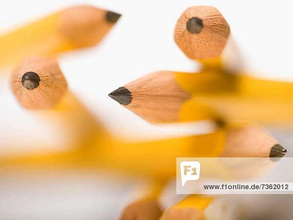 Close_up of pencils