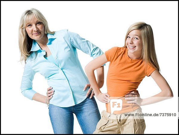 Portrait einer Mutter und ihrer Tochter