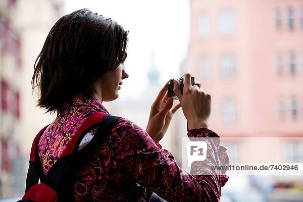 Woman taking a picture