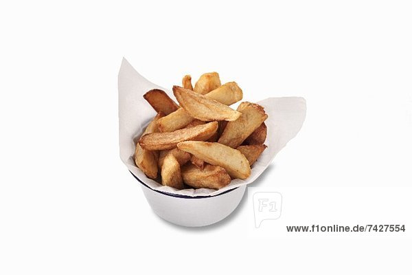 Pommes frites in Serviette