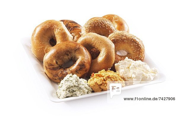 Bagel Platter with Assorted Cream Cheeses