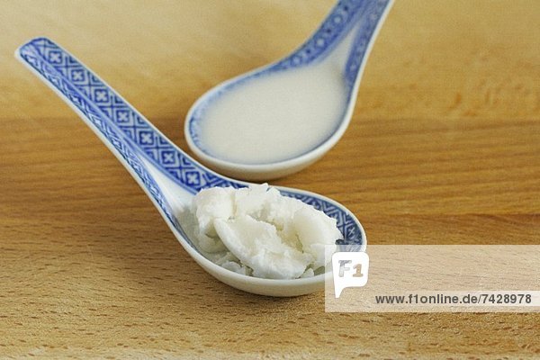 Coconut fat  solid and liquid