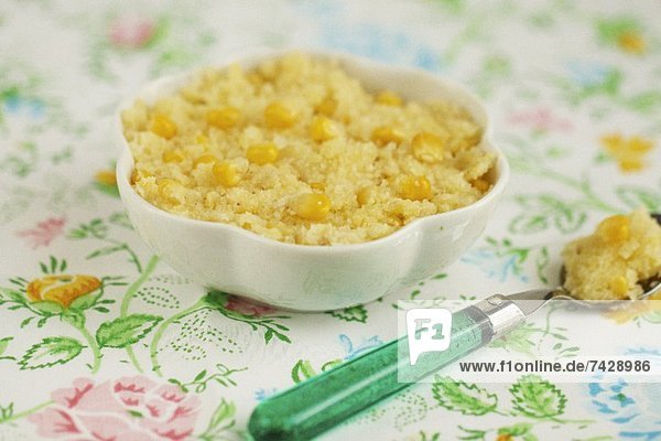 Polenta mit frischen Maiskörnern