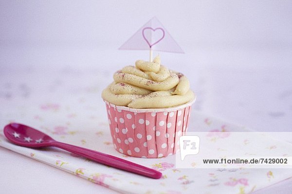 Veganer Vanille-Cupcake