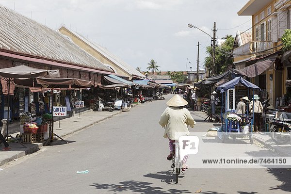 Outside Hoi An's central market  Hoi An Old Town  Hoi An  Vietnam  Indochina  Southeast Asia  Asia