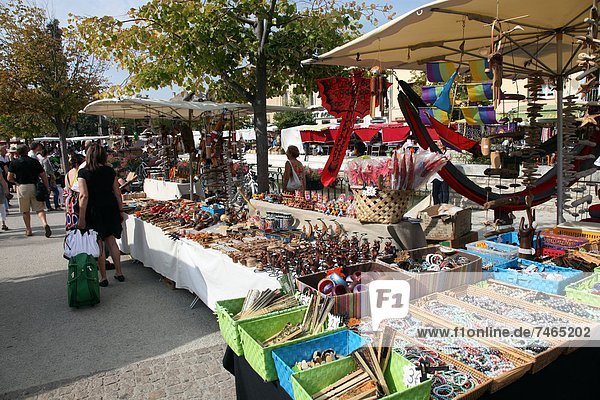 Messestand Frankreich Europa halten Straße Provence - Alpes-Cote d Azur Markt Sonntag