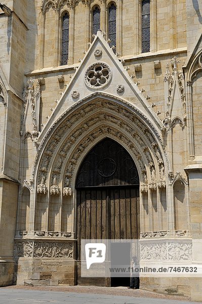 Frankreich  Europa  Eingang  Heiligtum  UNESCO-Welterbe  Aquitanien  Bordeaux  Gironde