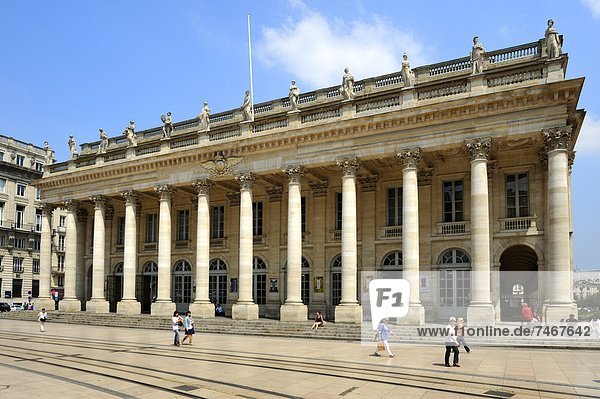 Frankreich  Europa  Place de la Comédie  UNESCO-Welterbe  Aquitanien  Bordeaux  Gironde