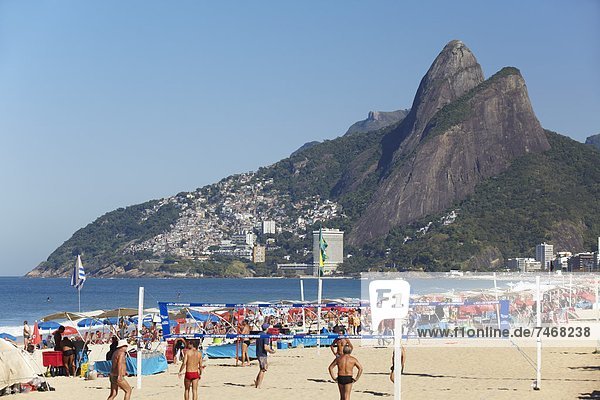 Ipanema Strand  Rio De Janeiro  Brasilien  Südamerika