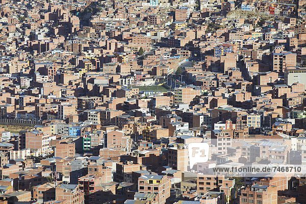 La Paz Hauptstadt Gebäude Apartment Ansicht Bolivien La Paz Südamerika