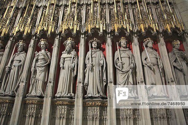 Statues of Saints  York Minster  York  Yorkshire  England  United Kingdom  Europe
