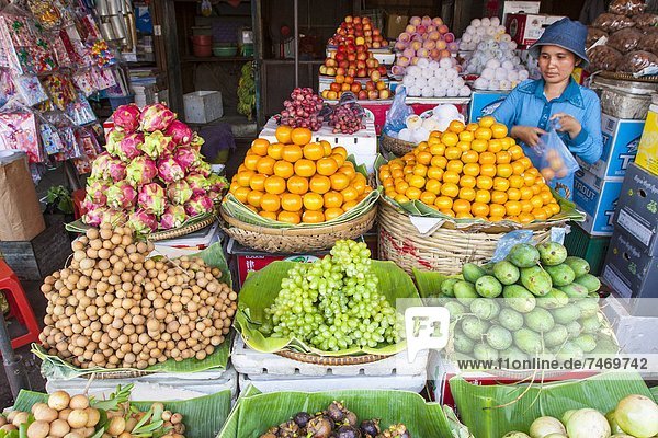 Phnom Penh  Hauptstadt  Frucht  Südostasien  Vietnam  Asien  Kambodscha  Hauptmarkt