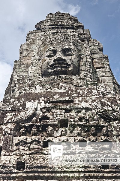Der Bayon  Angkor Thom  Angkor  UNESCO Weltkulturerbe  Siem ernten  Kambodscha  Indochina  Südostasien  Asien