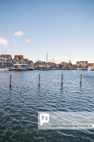 Volendam harbour  North Holland  The Netherlands (Holland)  Europe