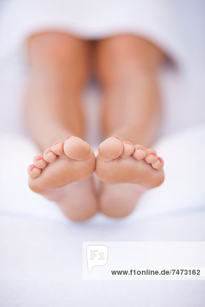 Close up of woman's feet