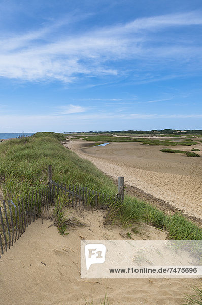 Wooden Fence on Beach Provincetown Cape Cod Massachusetts USA