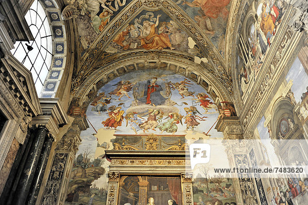 Innenansicht  Basilika Santa Maria sopra Minerva  Rom  Italien  Europa
