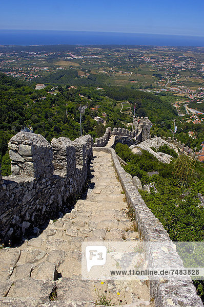 Castelo dos Mouros  Burganlage  Sintra  Portugal  Europa