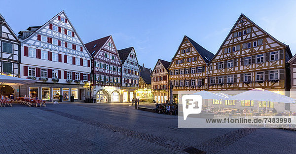The marketplace of Herrenberg  Baden-Wuerttemberg  Germany  Europe  PublicGround