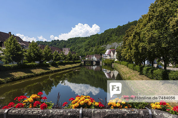Blick auf die Ortschaft Glatt  Schwarzwald  Baden-Württemberg  Deutschland  Europa  ÍffentlicherGrund