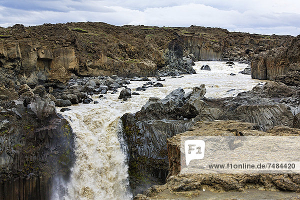 Aldeyjarfoss Wasserfall  Spengisandur  Nordisland  Island  Europa