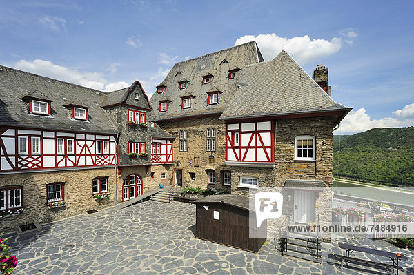 Jugendherberge Burg Stahleck  Bacharach  UNESCO Weltkulturerbe  Rheinland-Pfalz  Deutschland  Europa