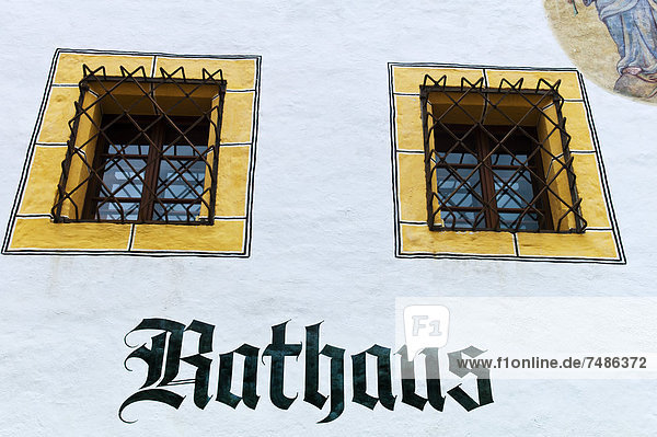 Austria  Barred windows of old town hall