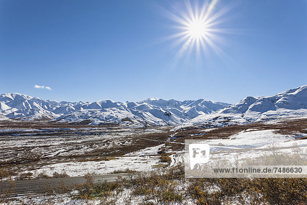 USA  Alaska  Blick auf die Alaska Range im Denali Nationalpark
