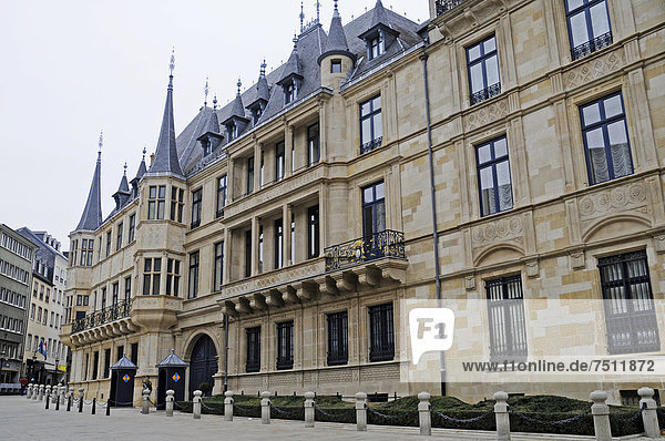 Palais Grand Ducal  großherzoglicher Palast  Europäisches Parlament  Abgeordnetenkammer  Luxemburg  Europa  ÖffentlicherGrund