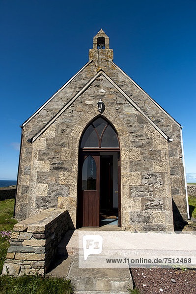 Methodist Chapel  erbaut 1886  Fair Isle  Shetlands  Schottland  Großbritannien  Europa