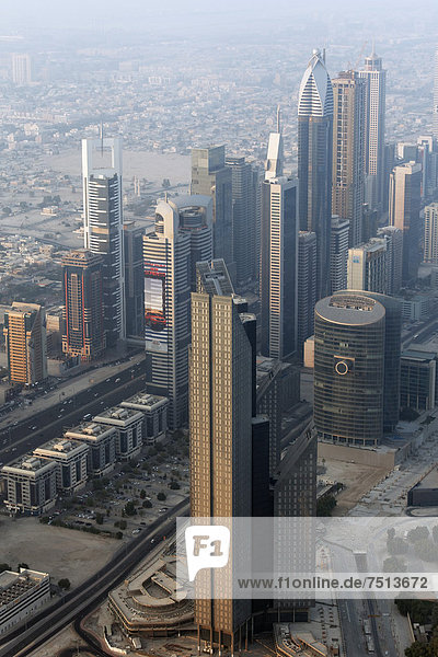 Vereinigte Arabische Emirate VAE Finanzen über Globalisierung Ansicht Naher Osten Asien Dubai