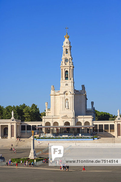Basilica of Our Lady of the Rosary  Santuario de Fatima  Fatima Shrine  Sanctuary of Our Lady of Fatima  Fatima  Ourem  Santarem  Portugal  Europe