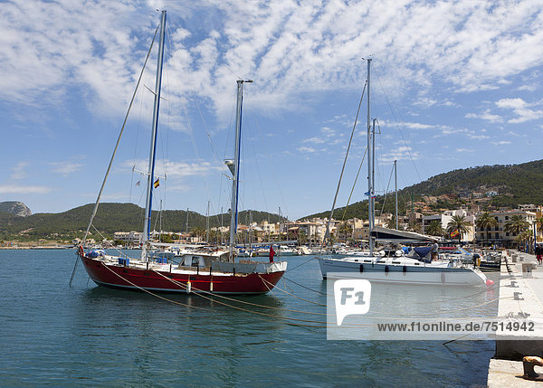Hafen Europa Jachthafen Mallorca Andratx Balearen Balearische Inseln Mittelmeer Spanien